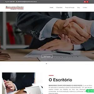 Site criado para Bernardes Oshiro - Portfólio Seu Site Advogados
