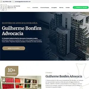 Site criado para Guilherme Bonfim - Portfólio Seu Site Advogados