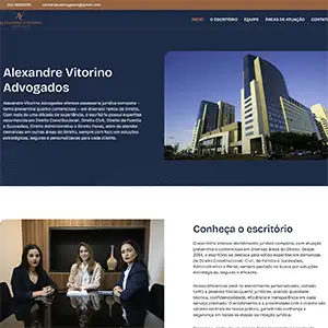 Site criado para Alexandre Vitorino - Portfólio Seu Site Advogados