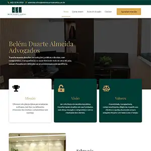 Site criado para Belém Duarte Almeida - Portfólio Seu Site Advogados